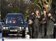 Ronnie Biggs funeral, Golders Green Crematorium, London, Britain - 03 Jan 2014
