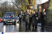 Ronnie Biggs funeral, Golders Green Crematorium, London, Britain - 03 Jan 2014