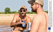 'Noodling' for catfish on the Red River, Oklahoma, America - 2012