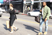 Kim Kardashian and Kanye West get some shopping done