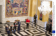 State Reception for Ambassadors, Christiansborg Palace, Copenhagen, Denmark - 06 Jan 2014