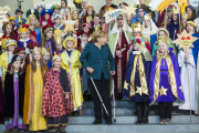 Sternsinger im Berliner Kanzleramt 