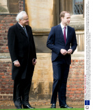 Prince William at St John's College for his first day as a full-time Cambridge University student, Britain - 07 Jan 2014