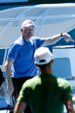 Australian Open: Boris Becker und Novak Djokovic beim Training in Melbourne