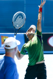 Australian Open: Boris Becker und Novak Djokovic beim Training in Melbourne