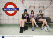 'No Pants Subway Ride Day', London, Britain - 12 Jan 2014