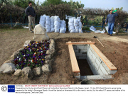 Preparations for the burial of Ariel Sharon at his family's Sycamore Ranch in the Negev, Israel - 12 Jan 2014
