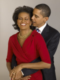 Michelle Obama and Barack Obama