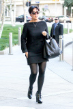 Kris Jenner dresses in All Black for a Business Meeting