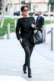 Kris Jenner dresses in All Black for a Business Meeting