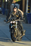 *EXCLUSIVE* Justin Theroux channels his inner Mad Max 