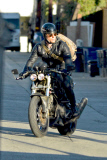 *EXCLUSIVE* Justin Theroux channels his inner Mad Max 