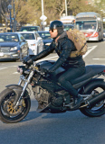 *EXCLUSIVE* Justin Theroux channels his inner Mad Max 