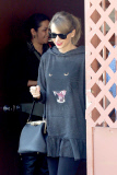 Taylor Swift wraps up her morning workout at a Dance Studio