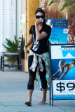 Vanessa Hudgens is feeling camera shy after the gym
