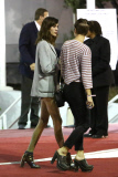 Alexa Chung and Pixie Geldof arrive at the Eagles concert