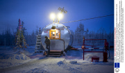 Village of Oymyakon, which is considered to be the coldest permanently inhabited settlement in the world, Russia - Jan 2013