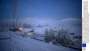 Village of Oymyakon, which is considered to be the coldest permanently inhabited settlement in the world, Russia - Jan 2013