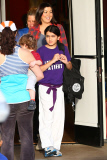 *EXCLUSIVE* Blanket Jackson earns his purple belt uniform!
