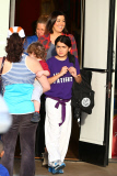 *EXCLUSIVE* Blanket Jackson earns his purple belt uniform!