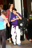 *EXCLUSIVE* Blanket Jackson earns his purple belt uniform!