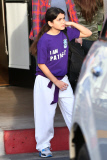 *EXCLUSIVE* Blanket Jackson earns his purple belt uniform!