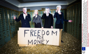 The Generation Basic Income Initiative campaign to coincide with the World Economic Forum event, Basel, Switzerland  - 21 Jan 2014