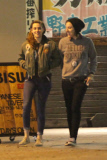 *EXCLUSIVE* Kristen Stewart and a friend enjoy a late night at a Japanese Tavern