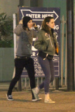 *EXCLUSIVE* Kristen Stewart and a friend enjoy a late night at a Japanese Tavern