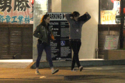 *EXCLUSIVE* Kristen Stewart and a friend enjoy a late night at a Japanese Tavern