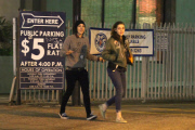 *EXCLUSIVE* Kristen Stewart and a friend enjoy a late night at a Japanese Tavern