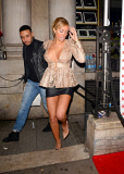 Celebrities leaving Nuts 10th Anniversary Party, Aura, London, Britain - 23 Jan 2014