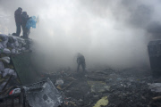 Kiev protestors at the barricades