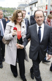 Francois Hollande and Valerie Trierweiler pictured in Tulle