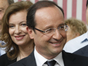Francois Hollande and Valerie Trierweiler visit at the 66th Avignon Theatre Festival