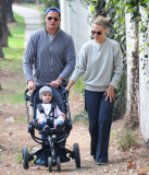 Molly Sims Enjoys The Park With Her Family 