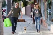 *EXCLUSIVE* Heidi Klum and Martin Kristen get some shopping done 