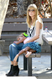 Heidi Klum and Lou are Park Pals