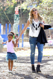 Heidi Klum and Lou are Park Pals