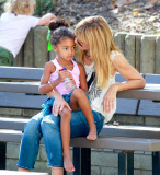 Heidi Klum and Lou are Park Pals