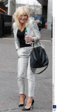 Michelle Collins leaving the ITV Studios in London, Britain - 11 Mar 2013