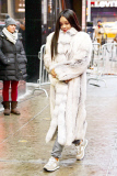 Beautiful Rihanna arrives for Good morning America