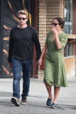 *EXCLUSIVE* Simon Baker and Rebecca Rigg dine at Gjelina