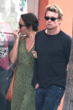 *EXCLUSIVE* Simon Baker and Rebecca Rigg dine at Gjelina