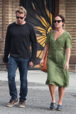 *EXCLUSIVE* Simon Baker and Rebecca Rigg dine at Gjelina