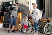 *EXCLUSIVE* Pink and Carey Hart take Willow for a cruise down Venice Beach