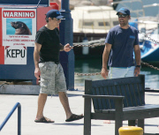 EXC: BEN STILLER GOES SHARK DIVING!