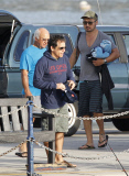 EXC: BEN STILLER GOES SHARK DIVING!