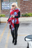 Gwen Stefani keeps Bundled Up for her Acupuncture Appointment