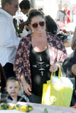 *EXCLUSIVE* Nicole Eggert stocks up on Fruits and Veggies at the Farmers Market